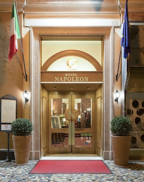 Front of property – evening/night