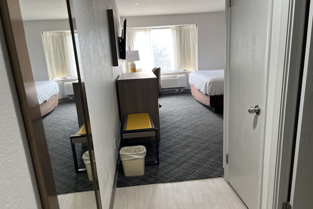 Suite, 1 King Bed with Sofa bed, Non Smoking (Upgrade) | Hypo-allergenic bedding, desk, laptop workspace, blackout drapes