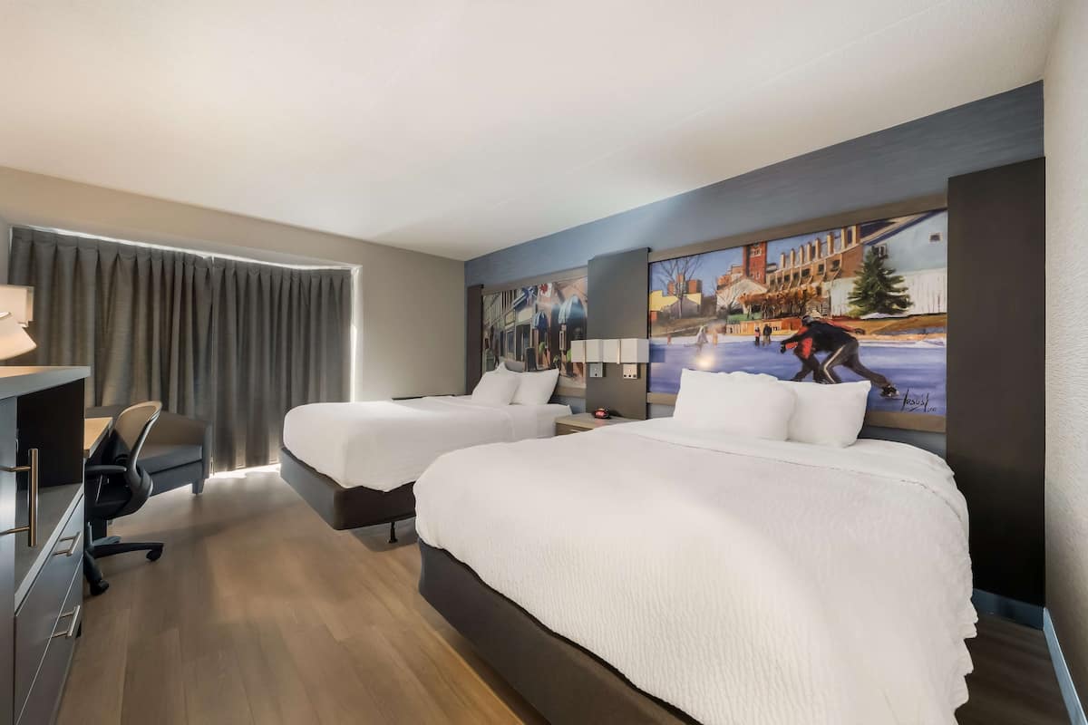 Standard Room, 2 Queen Beds | Premium bedding, pillowtop beds, in-room safe, desk