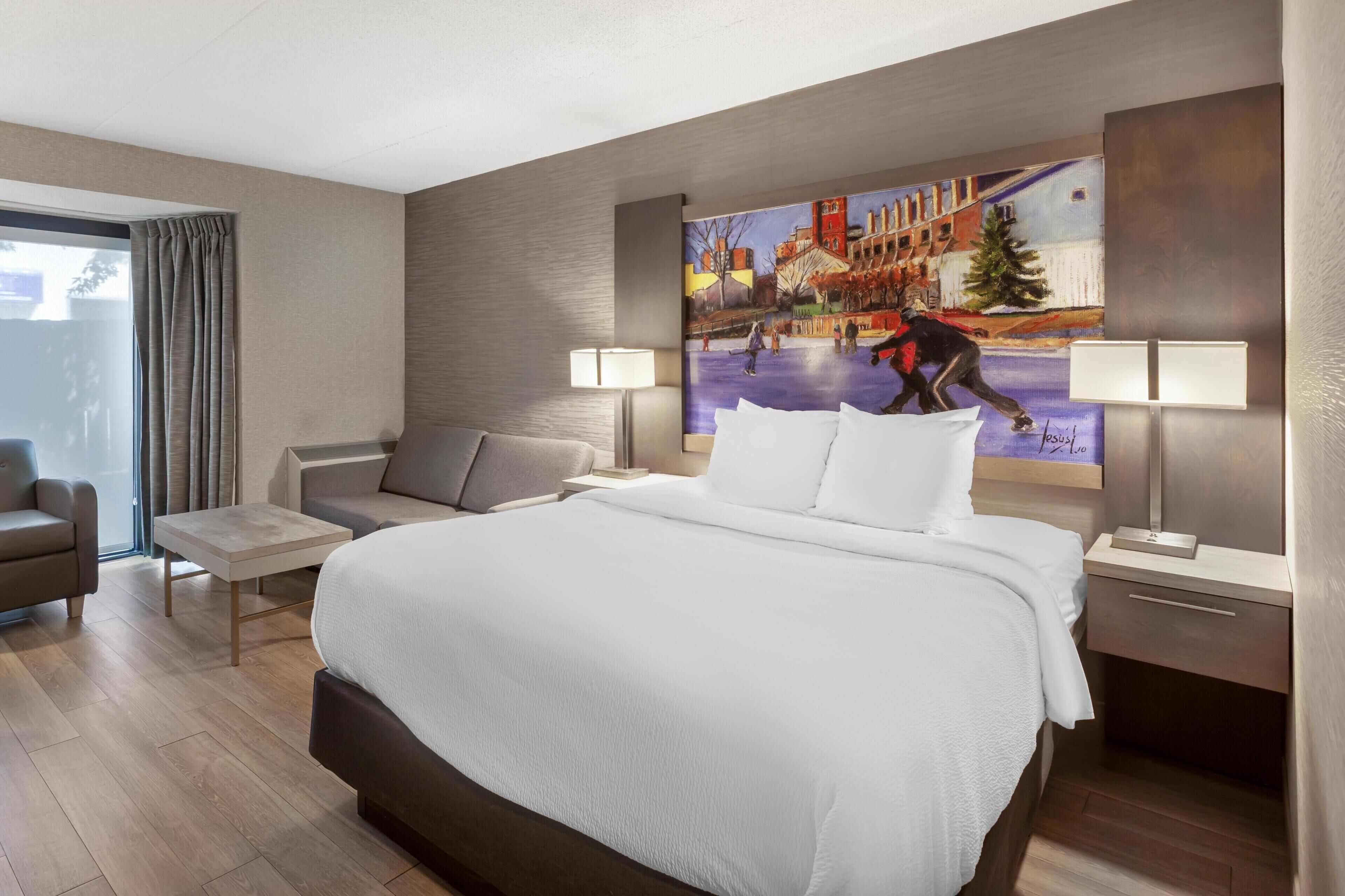 Habitación estándar, 1 cama de matrimonio, accesible para personas con discapacidad (with Sofabed) | Ropa de cama de alta calidad y colchones con acolchado adicional