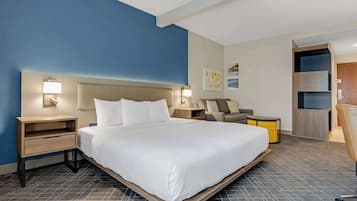 Individually decorated, individually furnished, desk, laptop workspace