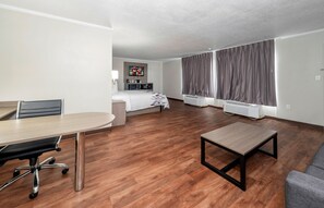 Suite, 1 King Bed, Non Smoking | Iron/ironing board, free cribs/infant beds, free WiFi, bed sheets