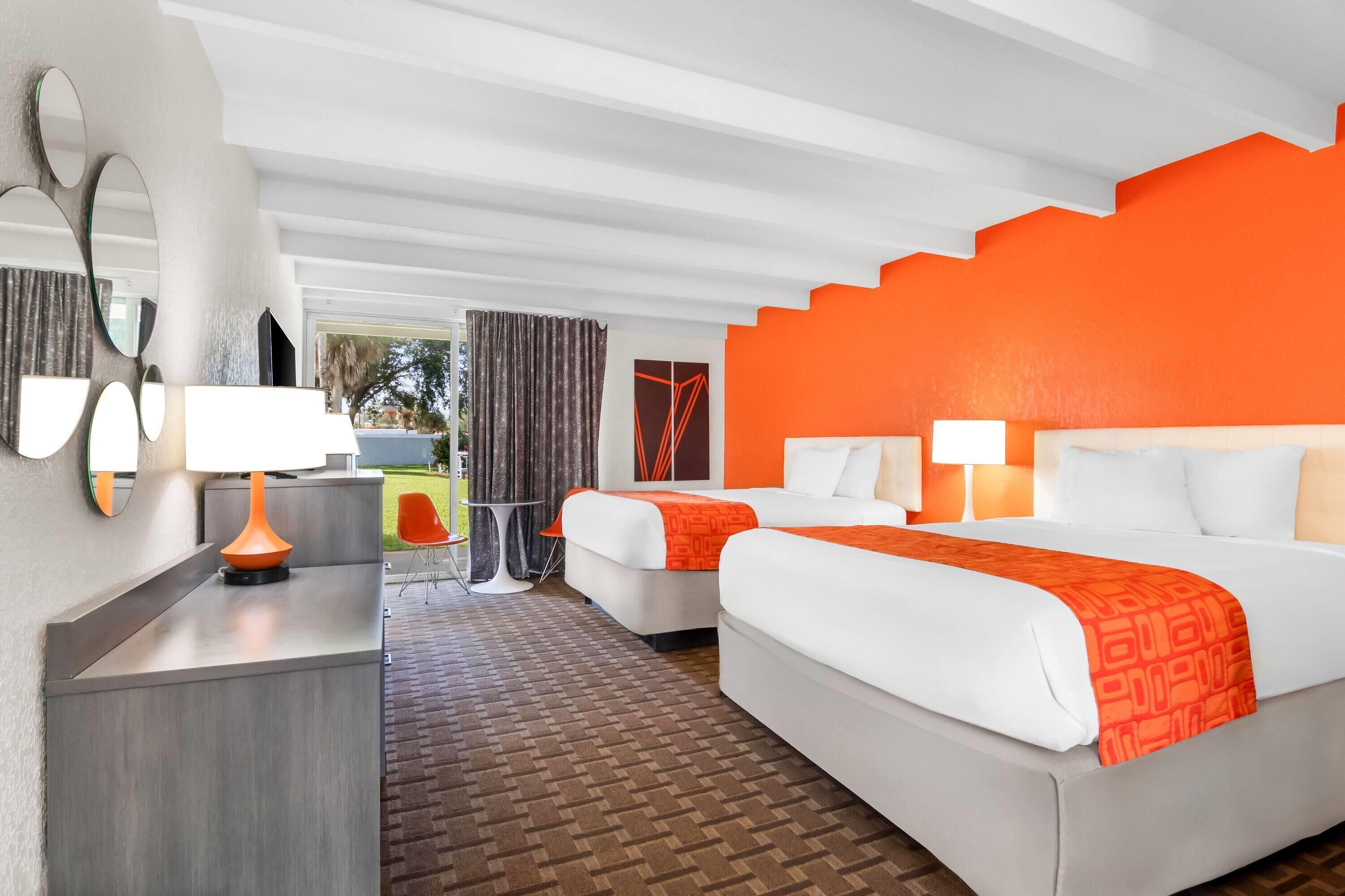 Room, 2 Queen Beds, Accessible, Non Smoking (Mobility Accessible) | Blackout drapes, free cribs/infant beds, bed sheets