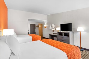 Standard Room, 2 Queen Beds, Refrigerator & Microwave | Blackout drapes, free cribs/infant beds, free WiFi, bed sheets