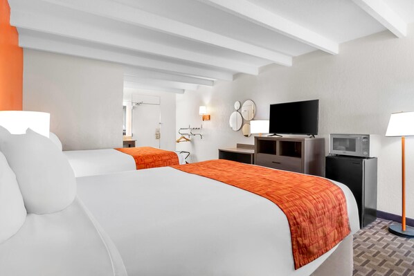 Room, 2 Queen Beds, Accessible, Non Smoking (Mobility Accessible) | Blackout drapes, free cribs/infant beds, bed sheets