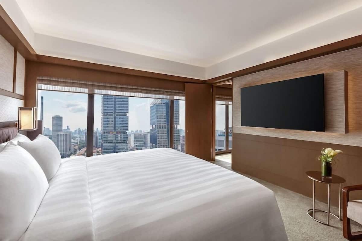 Ropa de cama de alta calidad y minibar