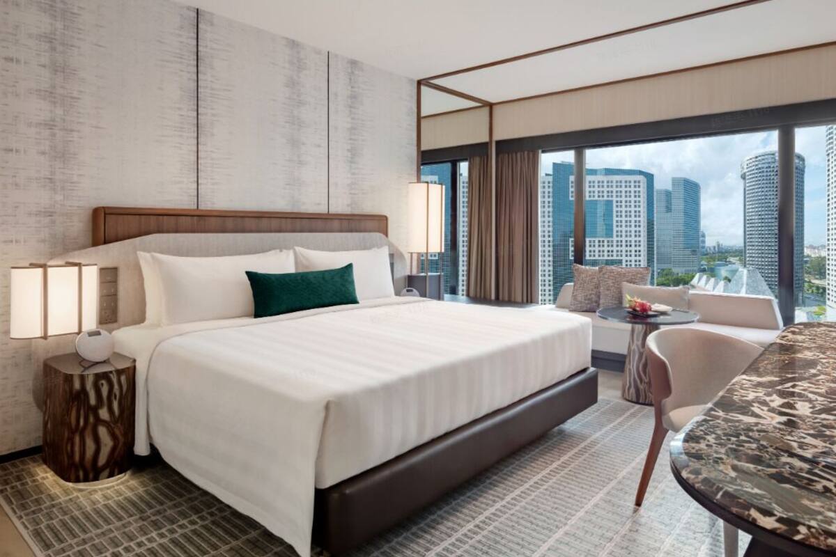 Ropa de cama de alta calidad y minibar 