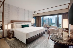 Premium bedding, minibar, in-room safe, desk