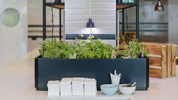 Daily buffet breakfast (EUR 23 per person)