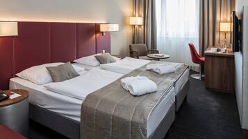 Ropa de cama hipoalergénica y minibar