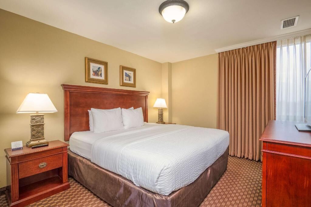 In-room safe, desk, laptop workspace, iron/ironing board