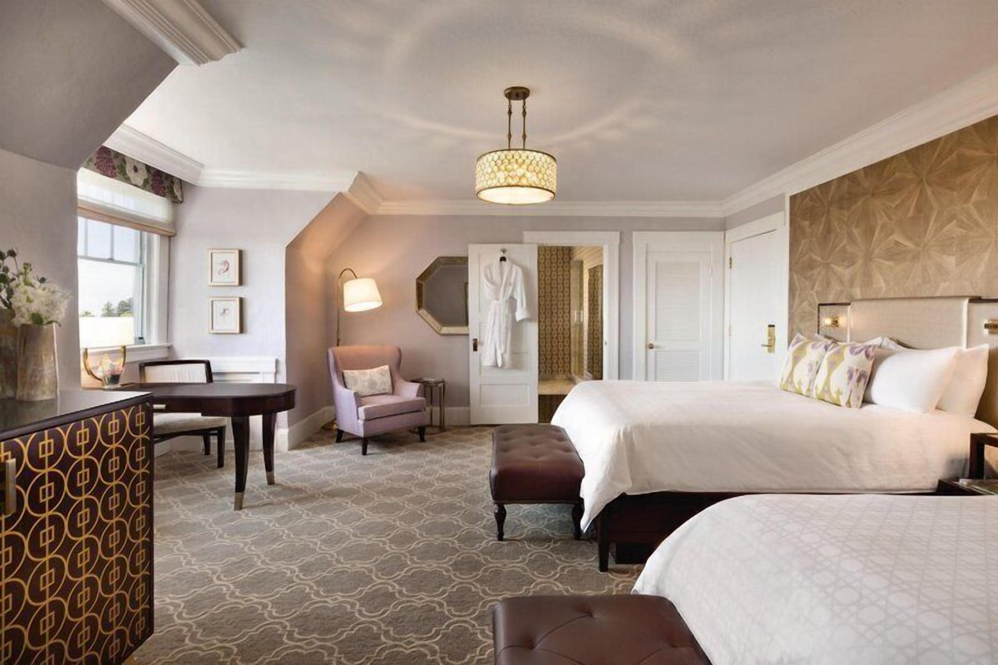 Egyptian cotton sheets, premium bedding, down comforters, in-room safe
