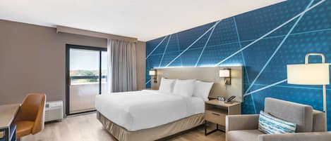 Habitación estándar, 1 cama King size, para no fumadores | Ropa de cama hipoalergénica y tabla de planchar con plancha