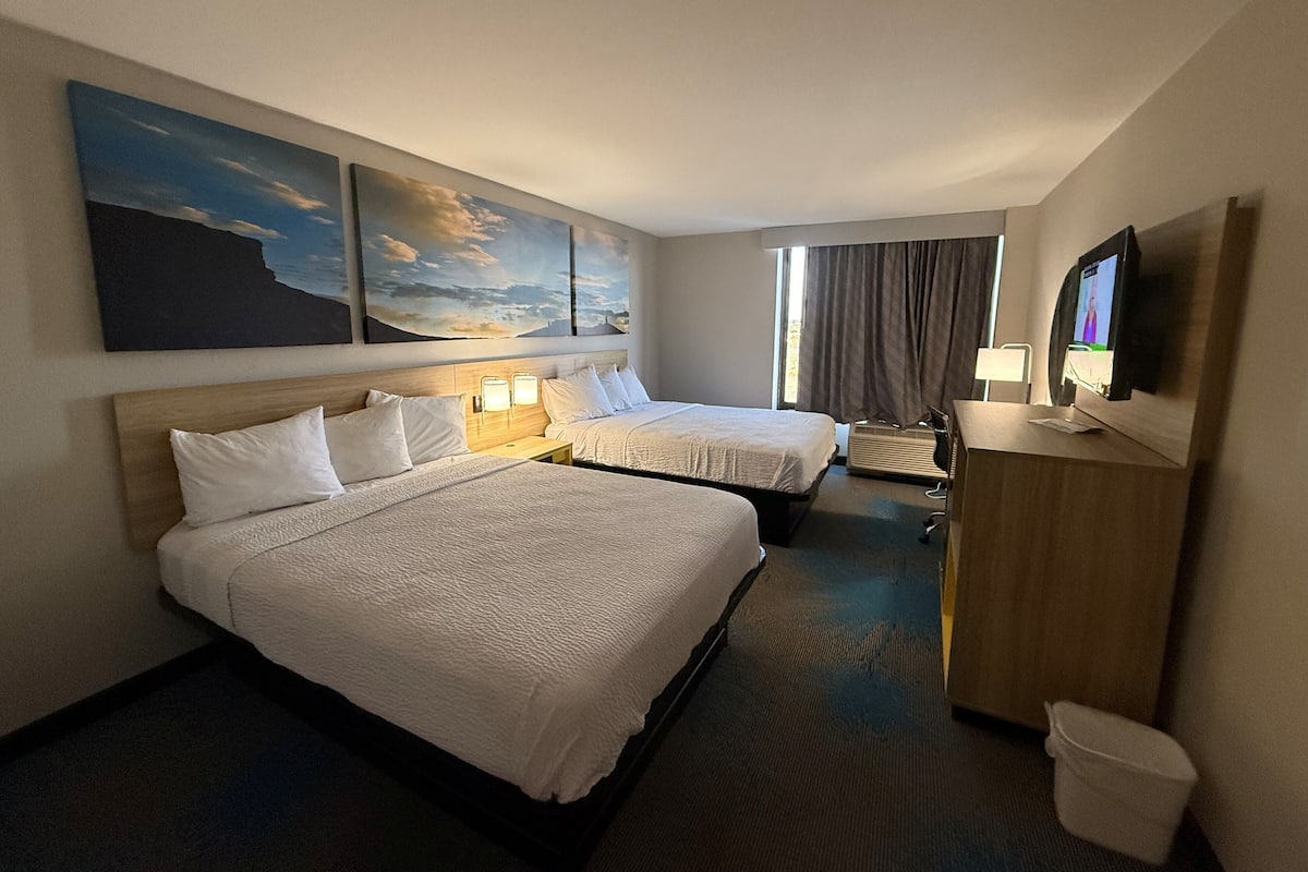 Room, 2 Queen Beds, Non Smoking | Desk, free WiFi, bed sheets