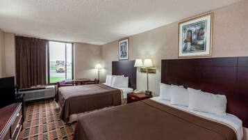 Room, 2 Queen Beds, Non Smoking | Desk, free WiFi, bed sheets