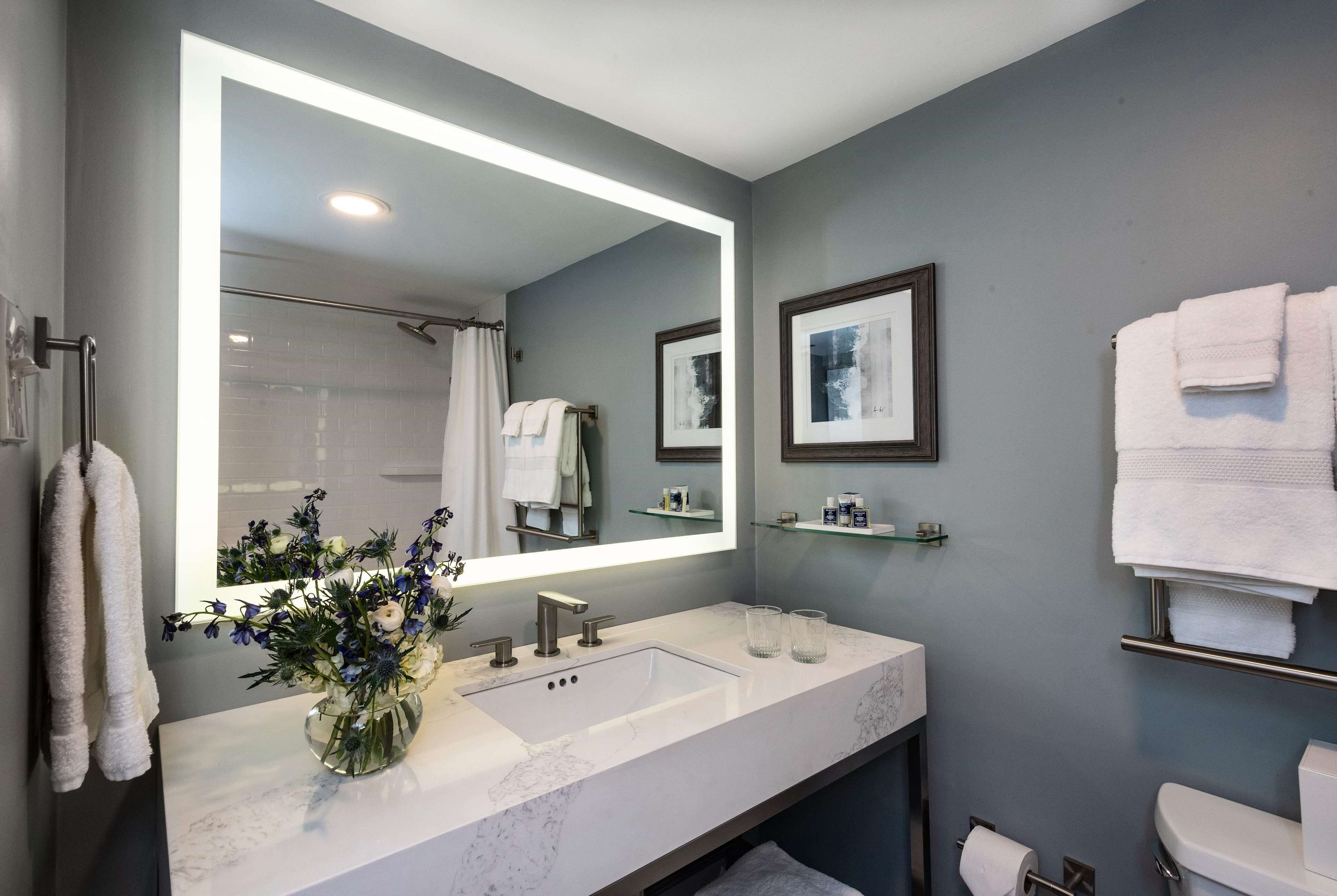 suite, non smoking (parlor suite) | bathroom | combined shower/bathtub, free toiletries, hair dryer, bathrobes