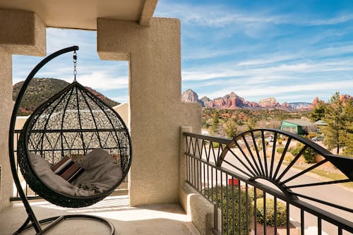 Chambre Deluxe, 2 grands lits, vue sur la colline (Trailhead) | Vue du balcon