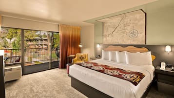 Premium Room, 1 King Bed, Mountain View (Courtyard) | Premium bedding, in-room safe, blackout curtains, iron/ironing board