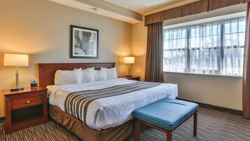 Suite, 1 King Bed, Non Smoking, Refrigerator & Microwave (with Sofabed) | 1 bedroom, premium bedding, pillowtop beds, individually decorated