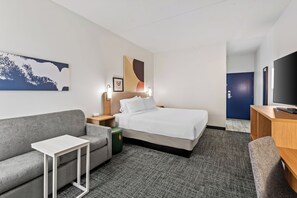 Chambre, 1 très grand lit et 1 canapé-lit | Literie de qualité supérieure, bureau
