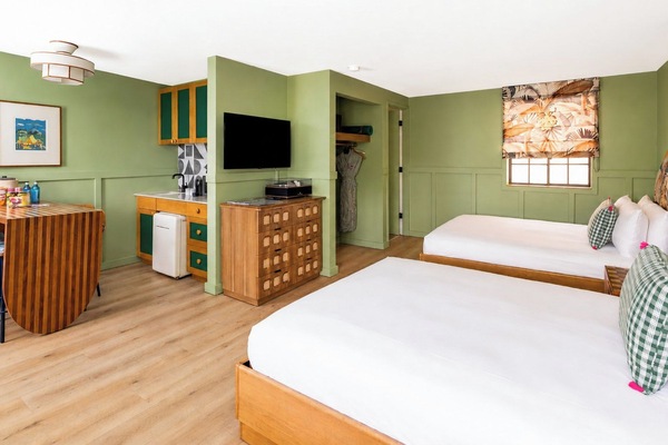 Studio, 2 Queen Beds (Pool House) | In-room safe, blackout drapes, iron/ironing board, cribs (surcharge)