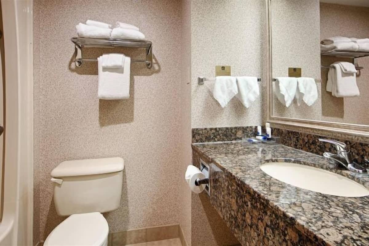 Bathroom | Combined shower/bathtub, eco-friendly toiletries, hair dryer, towels