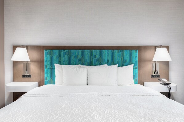 Pillow-top beds, in-room safe, blackout curtains, soundproofing