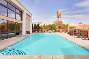 Indoor pool, seasonal outdoor pool