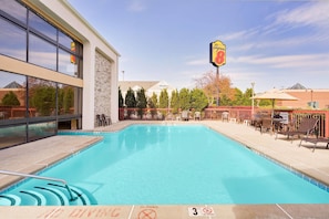 Indoor pool, seasonal outdoor pool