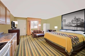 In-room safe, desk, iron/ironing board, free cribs/infant beds