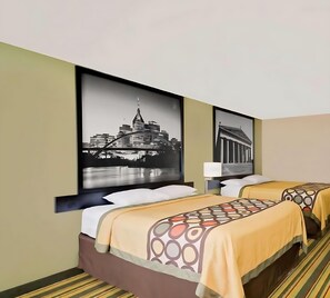 In-room safe, desk, iron/ironing board, free cribs/infant beds
