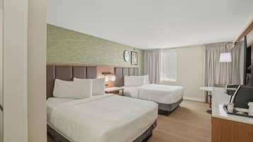 Standard Room, 2 Double Beds | Minibar, in-room safe, desk, laptop workspace