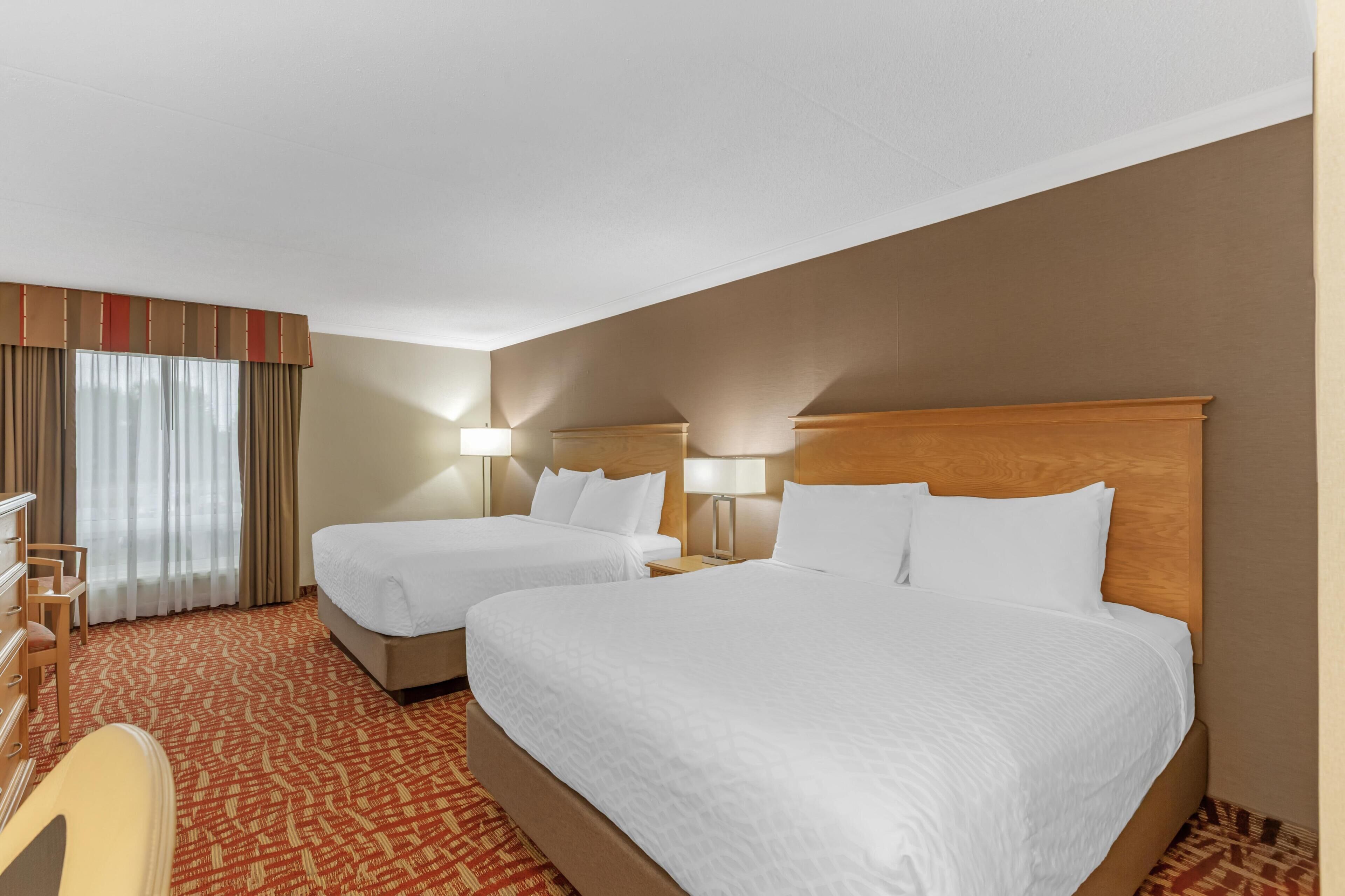 Standard Room, 2 Queen Beds, Non Smoking | Premium bedding, in-room safe, desk, laptop workspace
