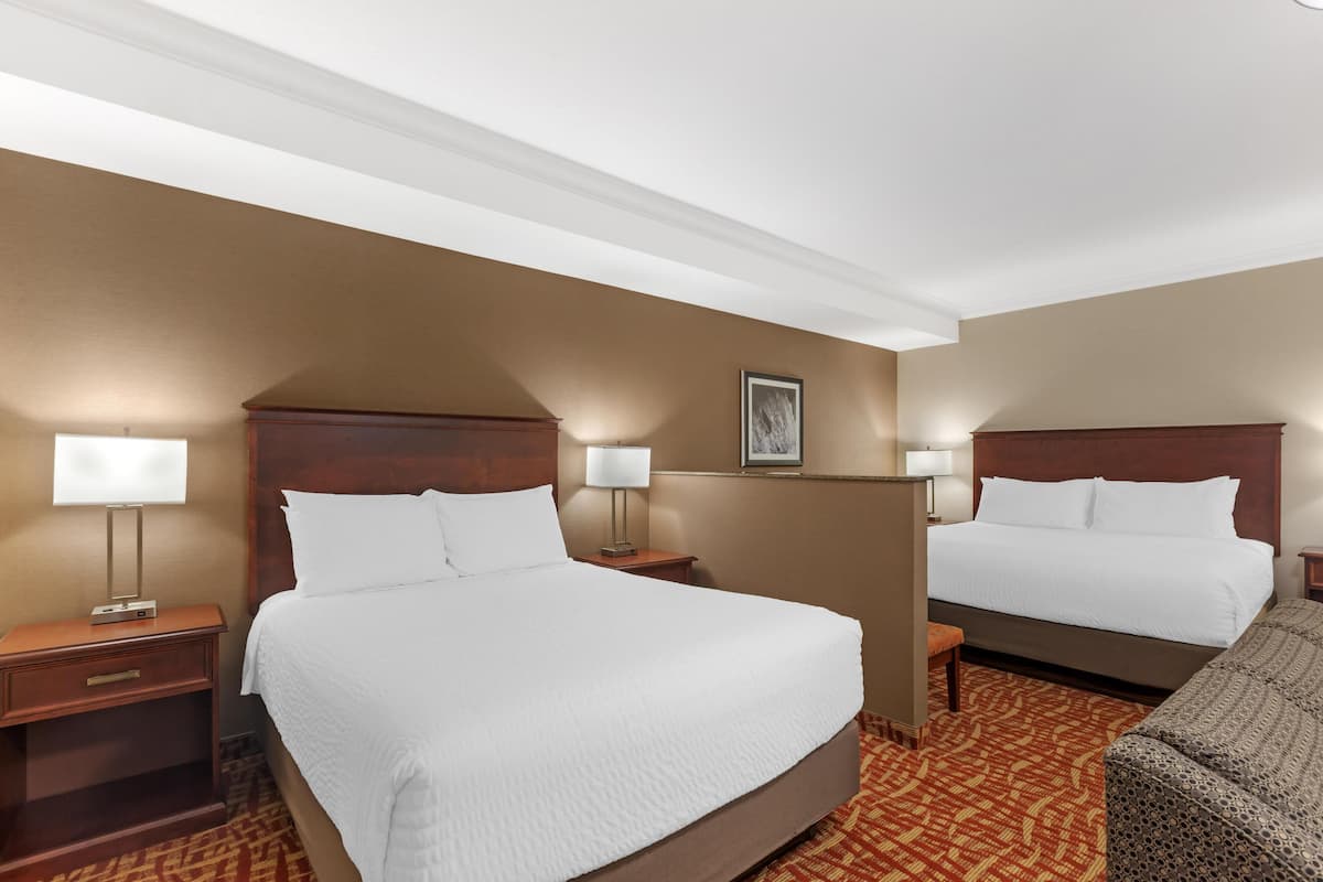 Standard Room, Multiple Beds, Non Smoking | Premium bedding, in-room safe, desk, laptop workspace