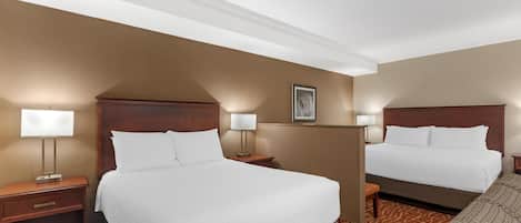 Standard Room, Multiple Beds, Non Smoking | Premium bedding, in-room safe, desk, laptop workspace