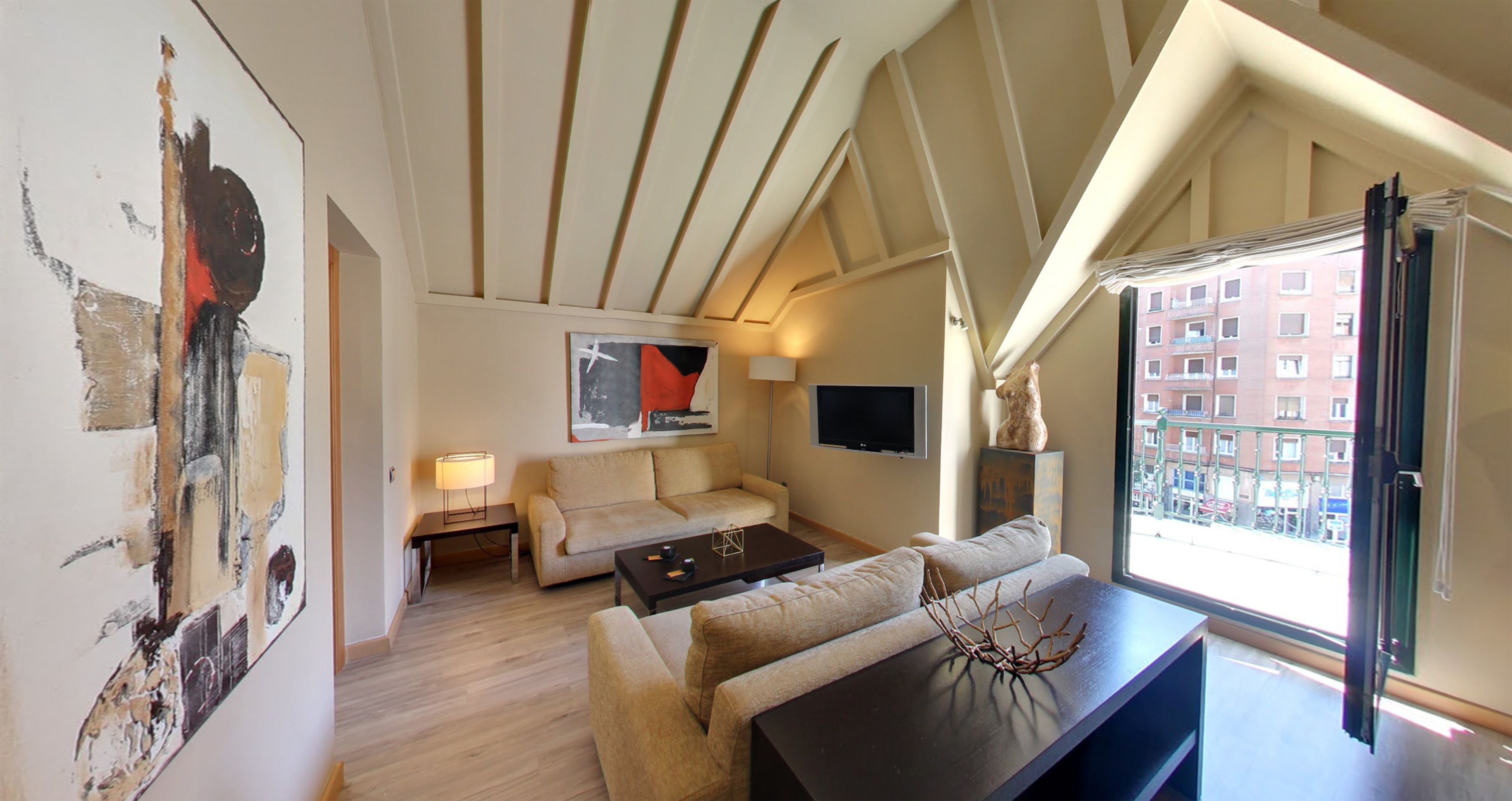 suite, terrace | living room | flat-screen tv