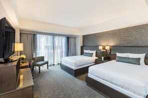 Premier Room, 2 Queen Beds | Premium bedding, in-room safe, desk, laptop workspace