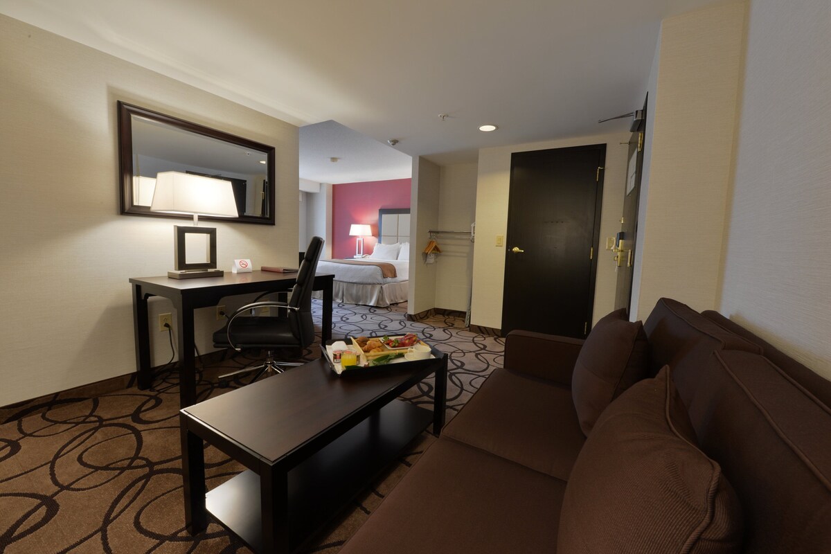 Standard Room, 1 Queen Bed, Accessible Bathtub (Mobility) | Hypo-allergenic bedding available, desk, iron/ironing board