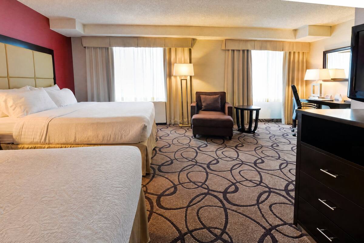 Standard Room, Multiple Beds | Hypo-allergenic bedding available, desk, iron/ironing board