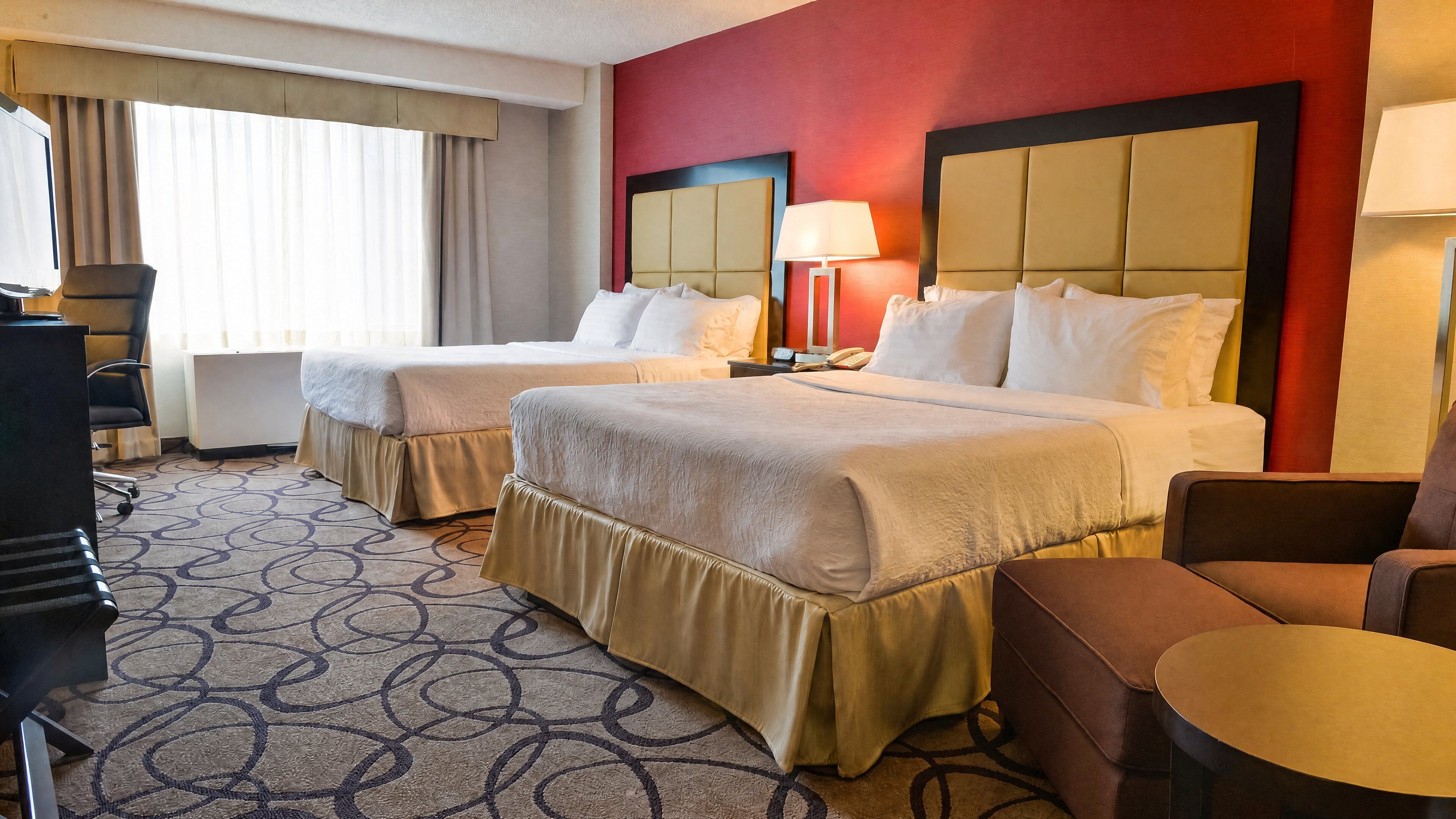 Standard Room, 2 Queen Beds | Hypo-allergenic bedding available, desk, iron/ironing board