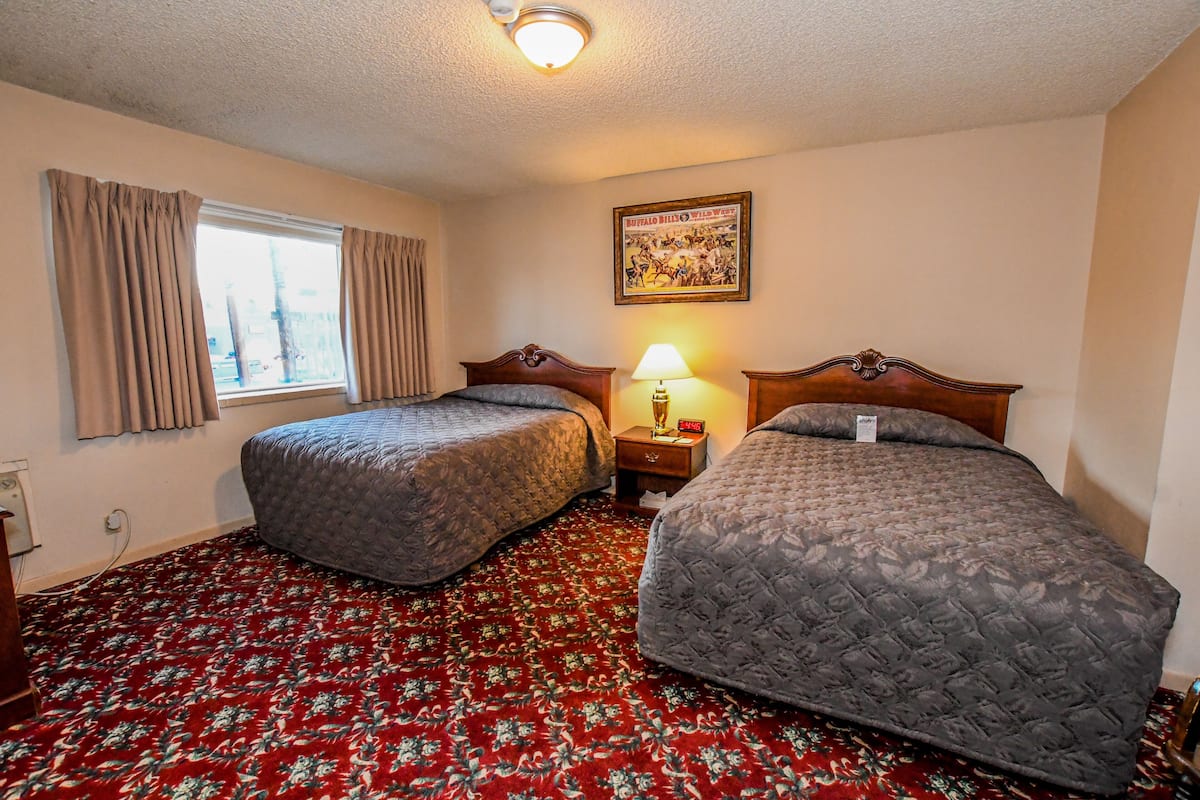 Standard Room, 2 Queen Beds | Desk, free WiFi, bed sheets