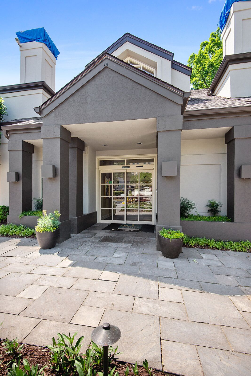 Overnatningsstedets facade