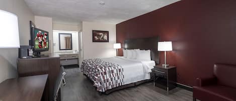 Surmatelas, bureau, rideaux occultants, Wi-Fi gratuit