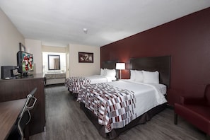 Pillow-top beds, desk, blackout curtains, free WiFi