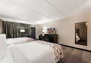 Deluxe Room, 2 Queen Beds, Non Smoking | 1 bedroom, desk, free cribs/infant beds, rollaway beds