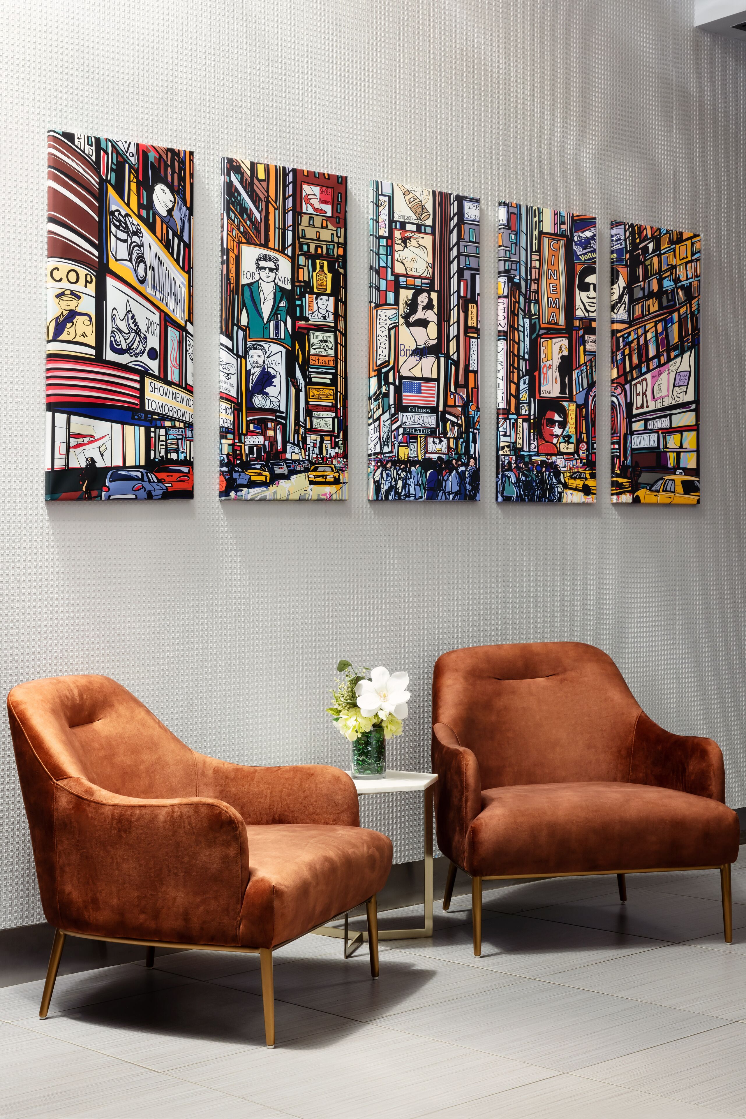 Coin salon dans le hall