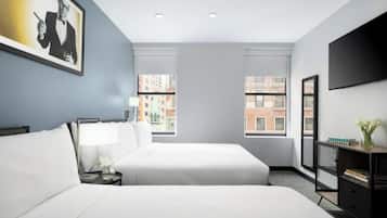 Deluxe Room, 2 Queen Beds | Egyptian cotton sheets, premium bedding, in-room safe, desk
