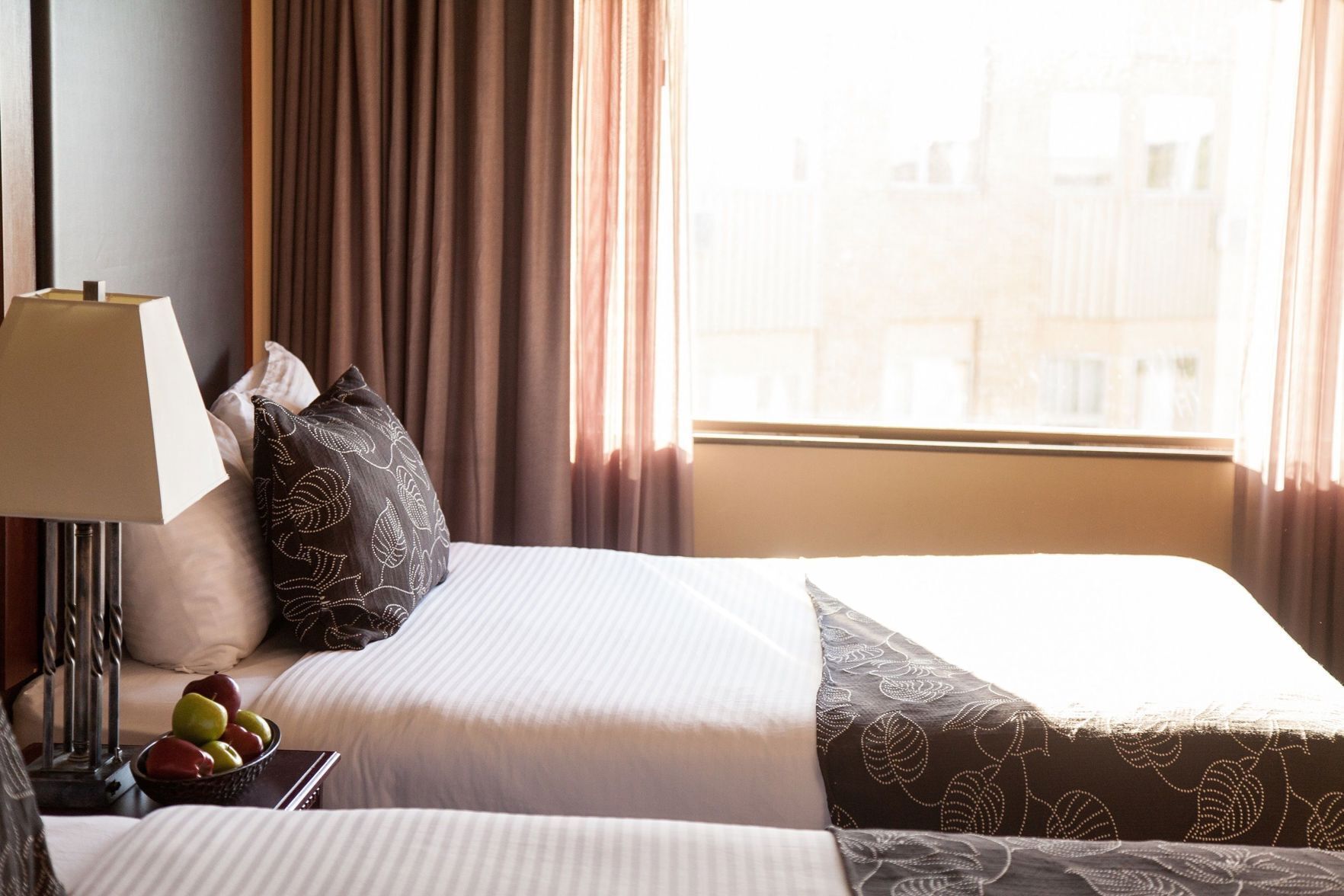 Premium bedding, pillow-top beds, in-room safe, individually decorated