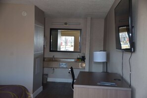 Blackout drapes, iron/ironing board, free WiFi, bed sheets