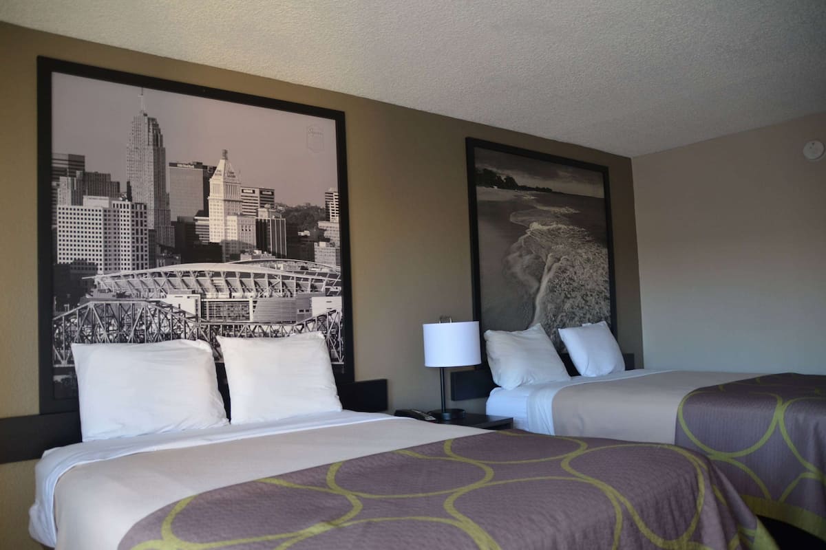 Blackout drapes, iron/ironing board, free WiFi, bed sheets